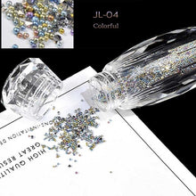 Load image into Gallery viewer, New 1Bottle Mini Glitter Caviar Micro Crystal Beads 3D Nail Art Rhinestone Decorations DIY Pixie Design Manicure Accessories
