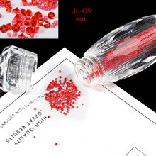 Load image into Gallery viewer, New 1Bottle Mini Glitter Caviar Micro Crystal Beads 3D Nail Art Rhinestone Decorations DIY Pixie Design Manicure Accessories