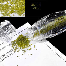 Load image into Gallery viewer, New 1Bottle Mini Glitter Caviar Micro Crystal Beads 3D Nail Art Rhinestone Decorations DIY Pixie Design Manicure Accessories
