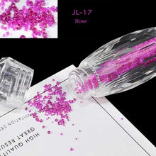 Load image into Gallery viewer, New 1Bottle Mini Glitter Caviar Micro Crystal Beads 3D Nail Art Rhinestone Decorations DIY Pixie Design Manicure Accessories