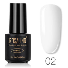 Load image into Gallery viewer, ROSALIND Nail Gel Polish 7ML Pure Color Soak-Off UV Gel Long-lasting Nail Varnish Nail Art Nail Gel Polish