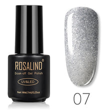 Load image into Gallery viewer, ROSALIND Nail Gel Polish 7ML Pure Color Soak-Off UV Gel Long-lasting Nail Varnish Nail Art Nail Gel Polish