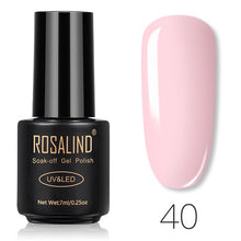 Load image into Gallery viewer, ROSALIND Nail Gel Polish 7ML Pure Color Soak-Off UV Gel Long-lasting Nail Varnish Nail Art Nail Gel Polish