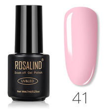 Load image into Gallery viewer, ROSALIND Nail Gel Polish 7ML Pure Color Soak-Off UV Gel Long-lasting Nail Varnish Nail Art Nail Gel Polish