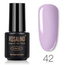 Load image into Gallery viewer, ROSALIND Nail Gel Polish 7ML Pure Color Soak-Off UV Gel Long-lasting Nail Varnish Nail Art Nail Gel Polish