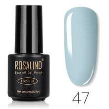 Load image into Gallery viewer, ROSALIND Nail Gel Polish 7ML Pure Color Soak-Off UV Gel Long-lasting Nail Varnish Nail Art Nail Gel Polish