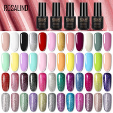 Load image into Gallery viewer, ROSALIND Nail Gel Polish 7ML Pure Color Soak-Off UV Gel Long-lasting Nail Varnish Nail Art Nail Gel Polish
