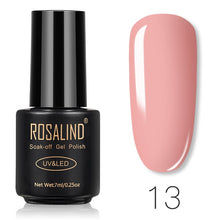 Load image into Gallery viewer, ROSALIND Nail Gel Polish 7ML Pure Color Soak-Off UV Gel Long-lasting Nail Varnish Nail Art Nail Gel Polish
