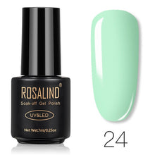 Load image into Gallery viewer, ROSALIND Nail Gel Polish 7ML Pure Color Soak-Off UV Gel Long-lasting Nail Varnish Nail Art Nail Gel Polish
