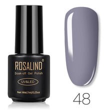 Load image into Gallery viewer, ROSALIND Nail Gel Polish 7ML Pure Color Soak-Off UV Gel Long-lasting Nail Varnish Nail Art Nail Gel Polish
