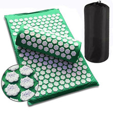 Load image into Gallery viewer, Lotus Acupuncture Massager Mat Set Relieve Stress Back Pain Acupressure Mat Pillow Cushion Massage For Body Neck Foot Relaxation
